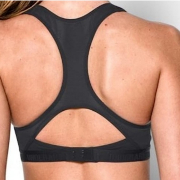 New UA 36B High-Impact Support Under Armour Athletic Black Women's Sports Bra - Picture 3 of 11